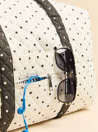 Jet Set Polka Dot Duffel Bag Detail 5 - AS Kids