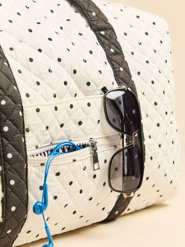 Jet Set Polka Dot Duffel Bag Detail 5 - AS Kids