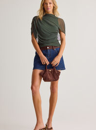 Kael Mesh Shawl Wrap Top Detail 2 - AS Kids