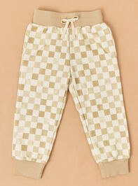 Vaughn Checkered Joggers Detail 2 - ALTAR'D STATE KIDS