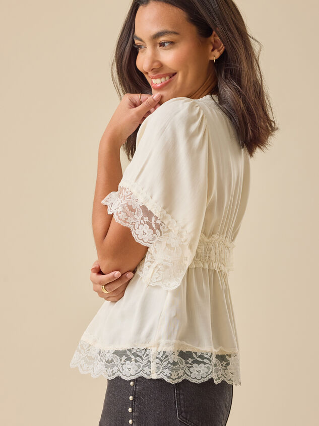 Evanelle Lace Babydoll Top Detail 5 - ALTAR'D STATE KIDS