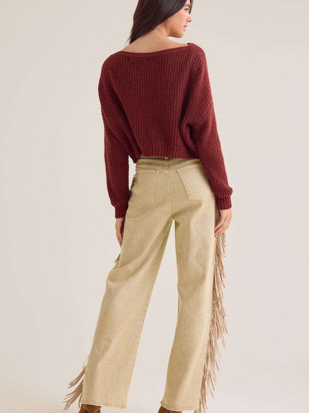 Dutton High Rise Straight Leg Jeans Detail 6 - AS Kids