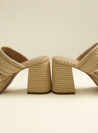Danila Platform Raffia Heels Detail 3 - AS Kids