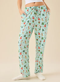 Festive Pups Pajama Pant Detail 3 - ALTAR'D STATE KIDS