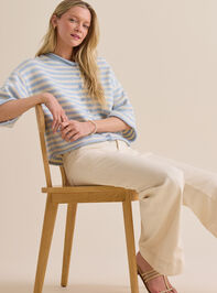 Iris Striped Roll Neck Cardigan Detail 2 - ALTAR'D STATE KIDS