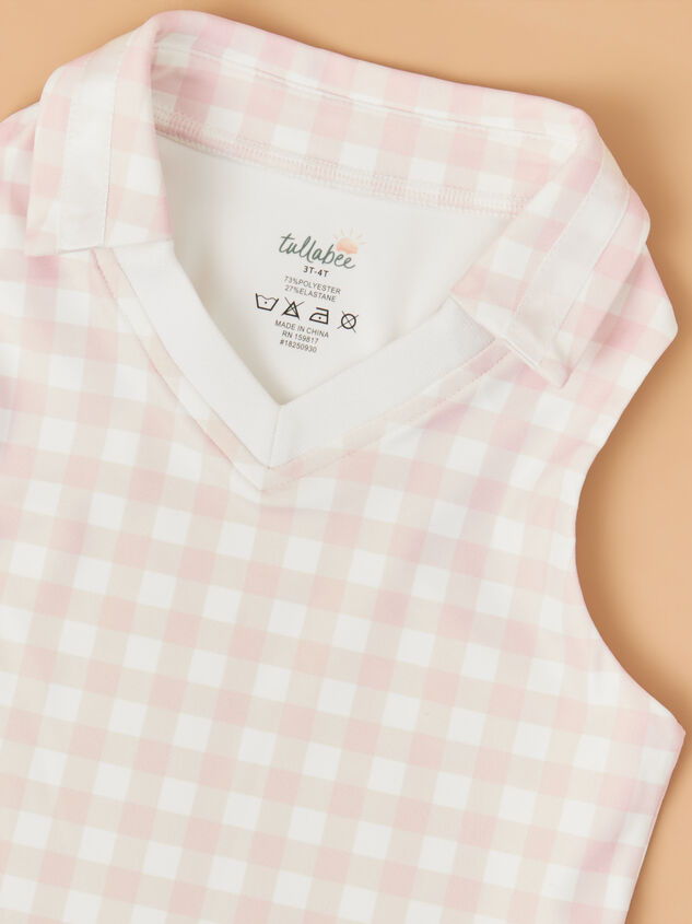 Lena Gingham Polo Tank Detail 3 - ALTAR'D STATE KIDS