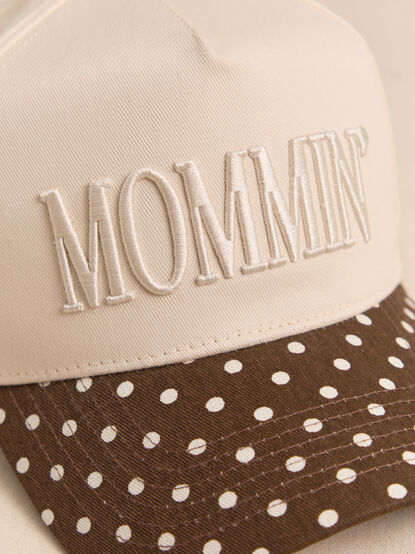 Mommin Polka Dot Trucker Hat - AS Kids