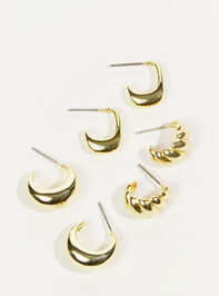 Twist Mini Hoop Earring Set Detail 2 - ALTAR'D STATE KIDS