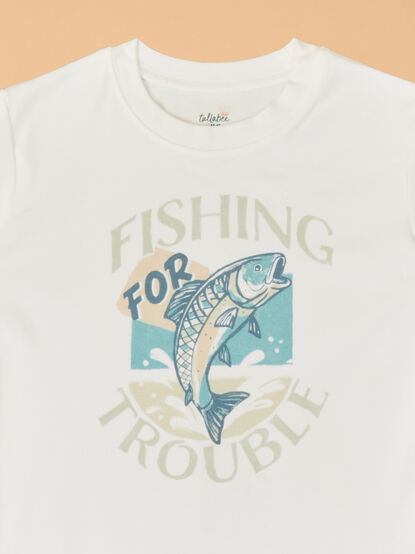Fishing For Trouble Tee - ALTAR'D STATE KIDS