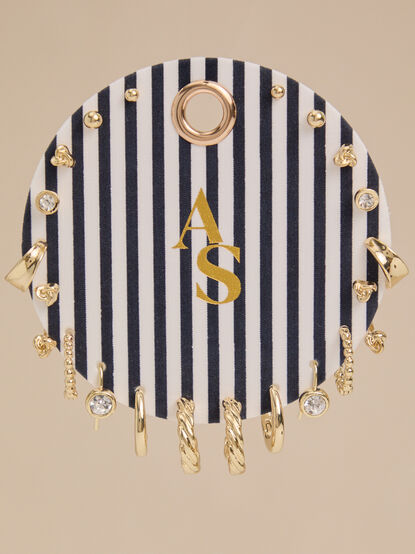 Haley Striped 10PK Earring Set - AS Kids