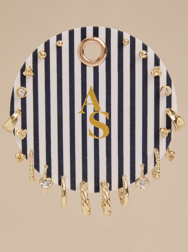 Haley Striped 10PK Earring Set - AS Kids
