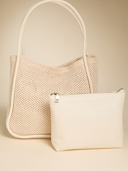 Jules Raffia Lined Tote Bag - ALTAR'D STATE KIDS