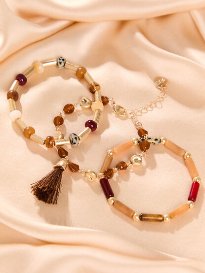 Multicolor Dalmatian Beaded Bracelet Pack - AS Kids