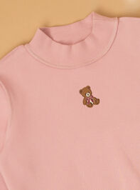 Teddy Love Mockneck Sweatshirt Detail 5 - AS Kids