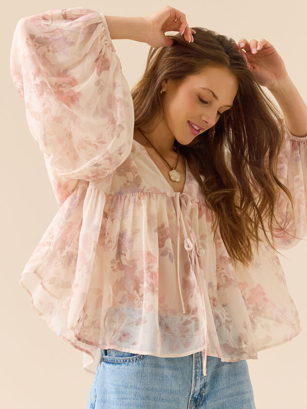 Illea Floral Boho Blouse Detail 3 - ALTAR'D STATE KIDS