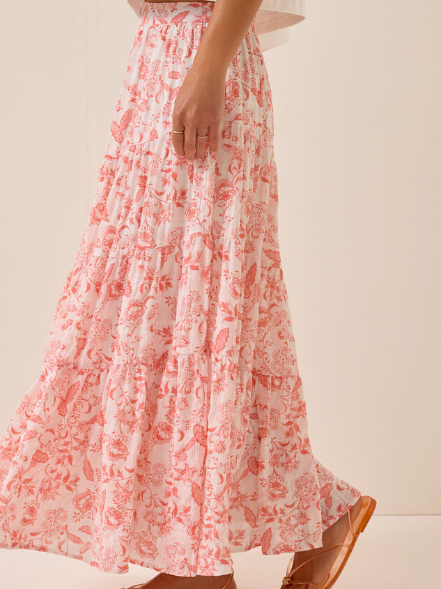 Elise Floral Maxi Skirt Detail 4 - AS Kids