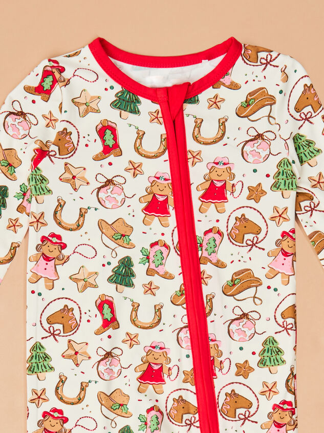 Christmas Cowgirl Sleeper Detail 3 - ALTAR'D STATE KIDS