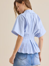 Alexis Stripe Pleated Top Detail 5 - ALTAR'D STATE KIDS