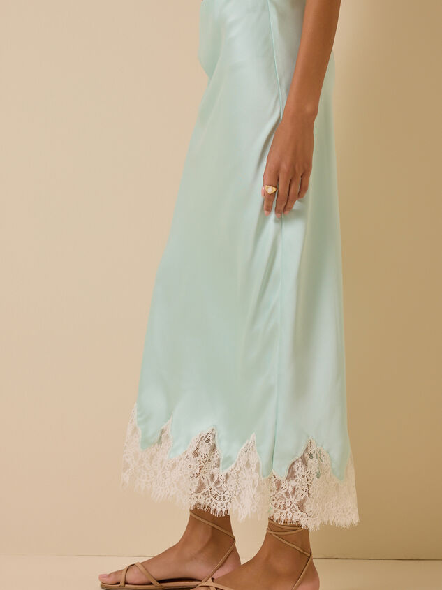 Haven Satin Maxi Skirt Detail 3 - ALTAR'D STATE KIDS