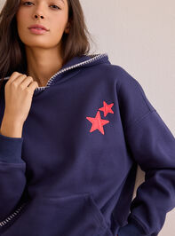 Meet Me at the Ballgame Applique Hoodie Detail 2 - AS Kids