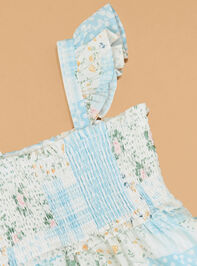 Alexis Patchwork Dress Detail 2 - AS Kids