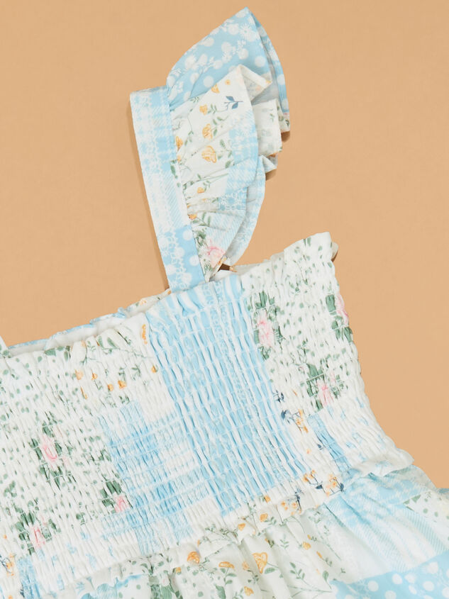 Alexis Patchwork Dress Detail 2 - AS Kids