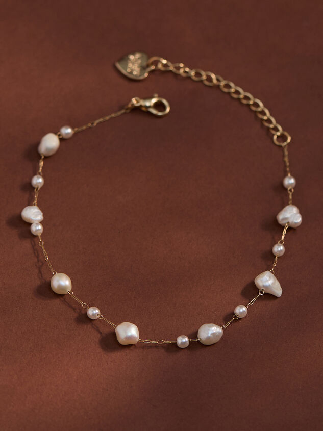 Dainty Pearl Chain Bracelet - ALTAR'D STATE KIDS
