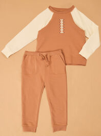 Football Laces Raglan Set Detail 2 - AS Kids