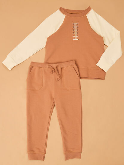 Football Laces Raglan Set - AS Kids