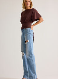 Mina Boatneck Fitted Top Detail 5 - AS Kids
