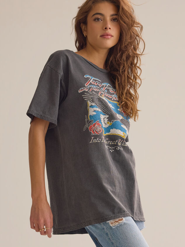 Tom Petty Eagle Oversized Tee Detail 4 - ALTAR'D STATE KIDS