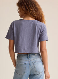 Vera Cropped Lace Tee Detail 4 - AS Kids