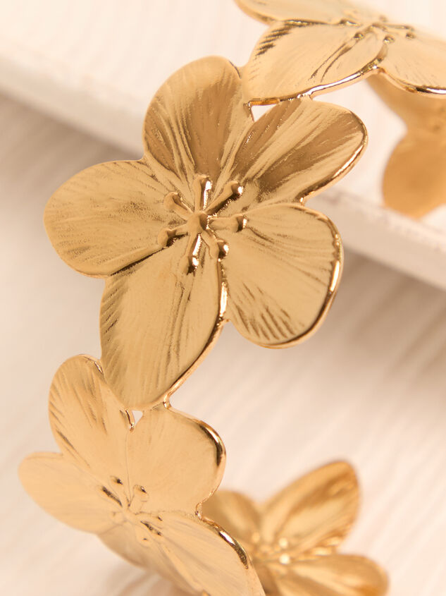 Floral Statement Cuff Bracelet Detail 2 - AS Kids