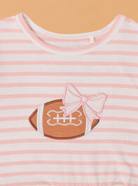 Savannah Stripes & Bows Football Set Detail 2 - AS Kids