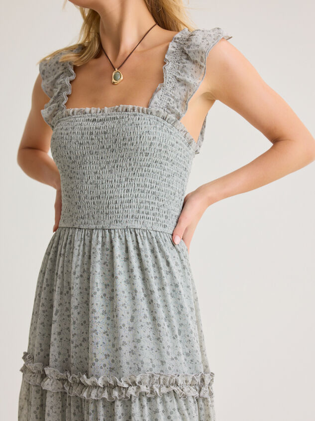 Blakelee Floral Midi Dress Detail 3 - AS Kids