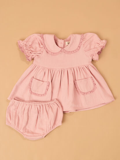 Magnolia Collar Infant Dress - AS Kids