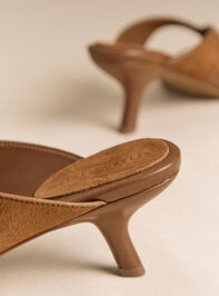 Jaslyn Suede Kitten Heels Detail 3 - AS Kids