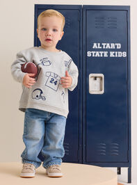 "It's Good!" Field Goal Sweatshirt Detail 2 - AS Kids
