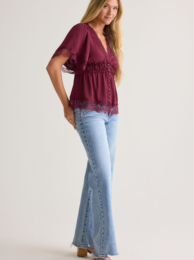 Evanelle Lace Babydoll Top Detail 4 - AS Kids