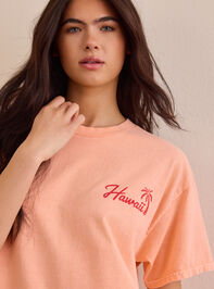 Hawaii Postcard Oversized Tee Detail 2 - AS Kids