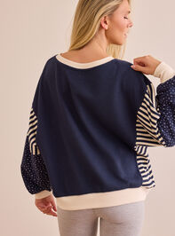 Contrast Patchwork Long Sleeve Detail 5 - AS Kids