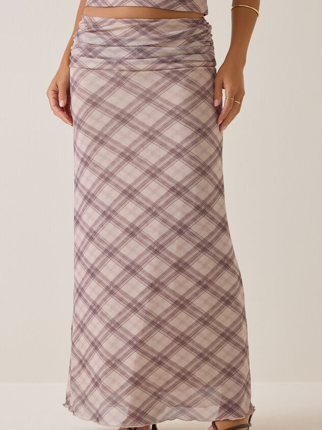 Felicia Plaid Maxi Skirt Detail 2 - AS Kids