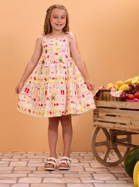 Morgan Fruit Print Dress - AS Kids