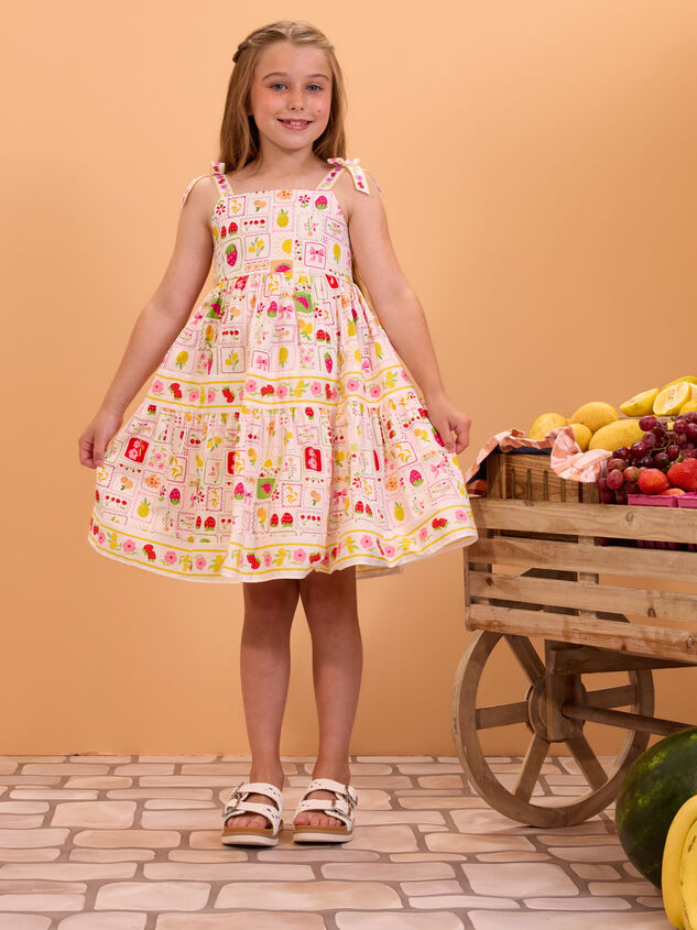 Morgan Fruit Print Dress - AS Kids