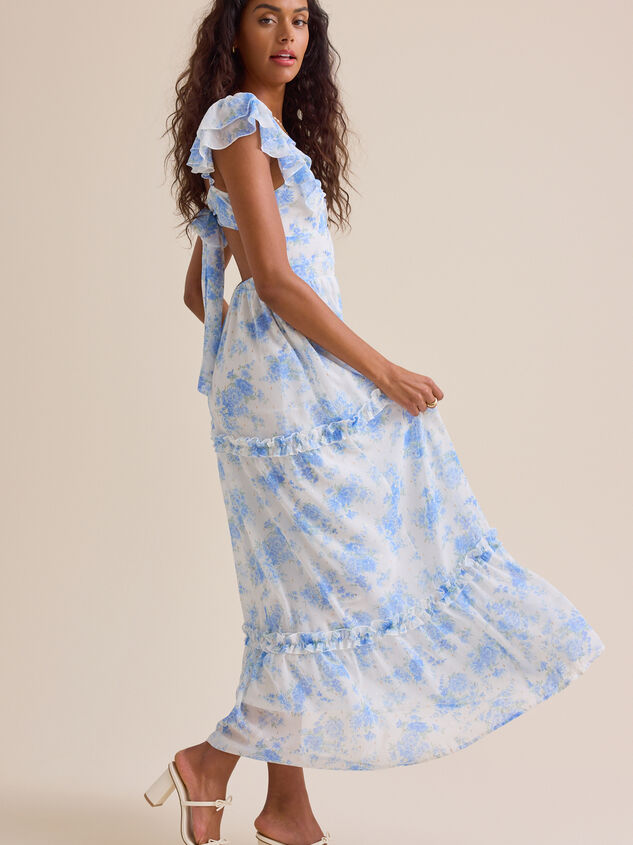 Auburn Floral Maxi Dress Detail 4 - ALTAR'D STATE KIDS