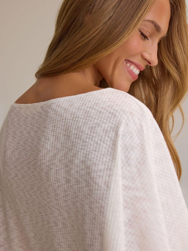Sloane Asymmetrical Ruffle Poncho Detail 5 - AS Kids