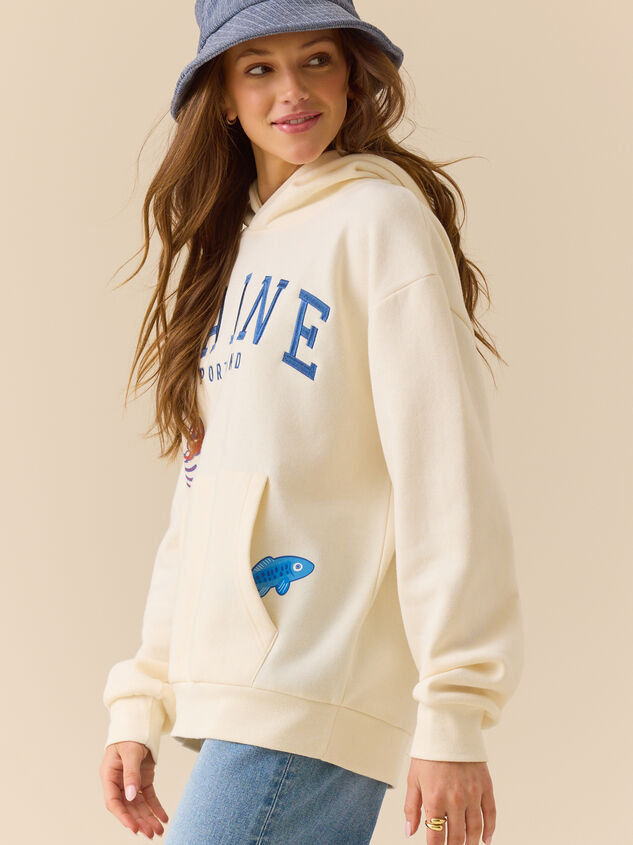 Maine Sailboat Hoodie Detail 6 - ALTAR'D STATE KIDS