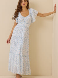Serena Floral Maxi Dress Detail 2 - AS Kids
