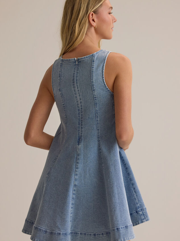 Raya Denim Dress Detail 4 - AS Kids