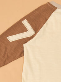 Dirt Never Hurt Raglan Tee Detail 5 - AS Kids